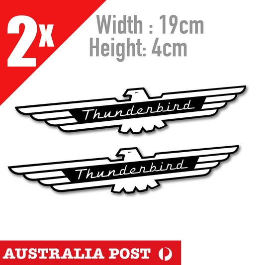 Ford THUNDERBIRD Eagle Logo, Ford Falcon , Focus logo Decal x2 Sticker