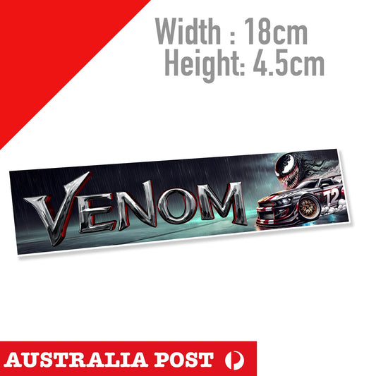 Venom Spider-man Car Banner Sticker  VENOM Racing Car Banner Sticker