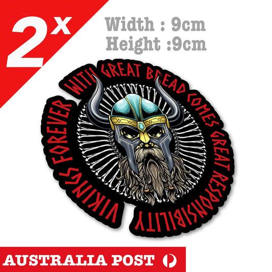 Viking helmet with bones, 4 x 4, Off Road,  Warrior Stickers