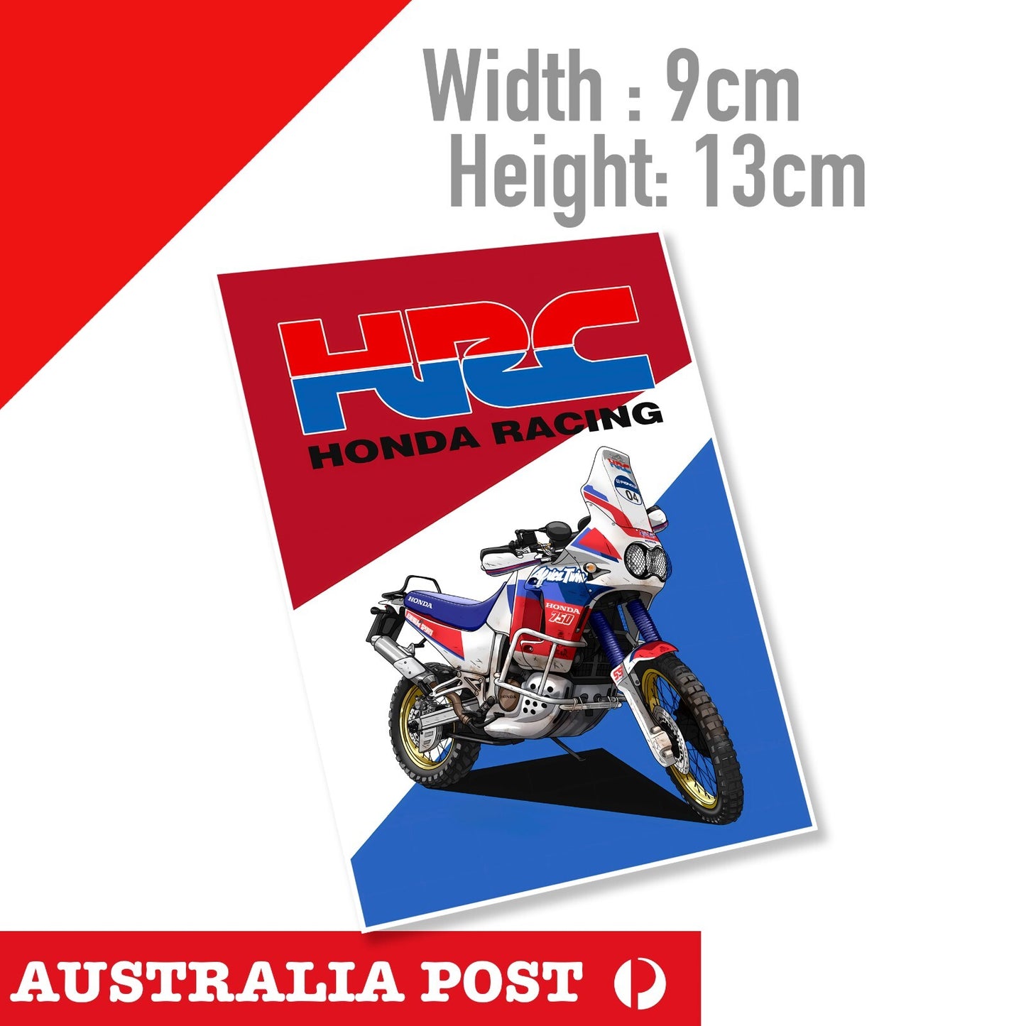 Honda XRV750 Africa Twin Bike, Motorcycle, Helmet MotoGp Sticker