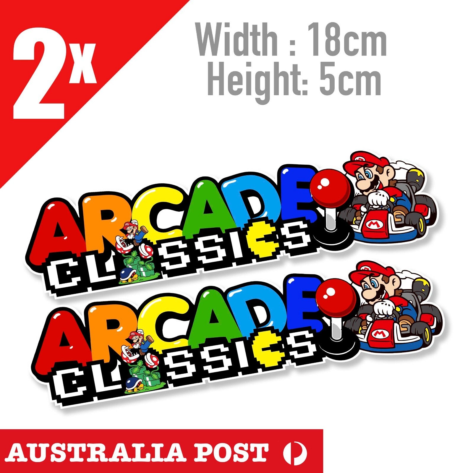 Arcade Classic with SUPER MARIO RACING Stickers