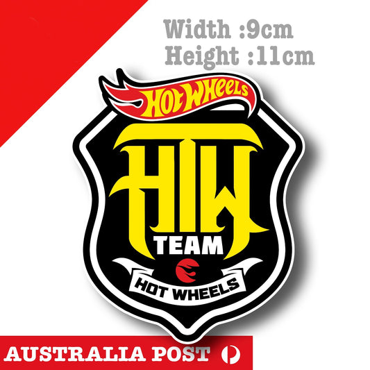 Hot Wheels Banner , Hot Wheel Team Badge Vinyl  Sticker