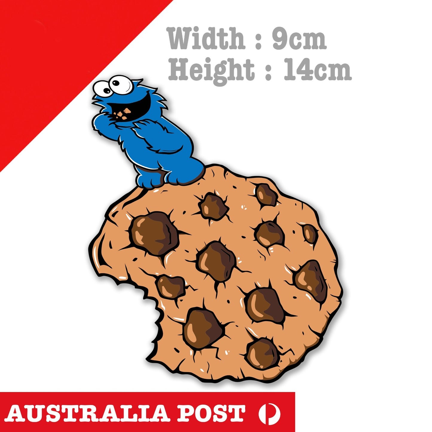 Cookie Monster Sesame Street Funny Cute Baby Monster Sticker