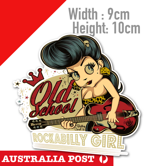 Betty Boop Playing Guitar  Decal Sticker 