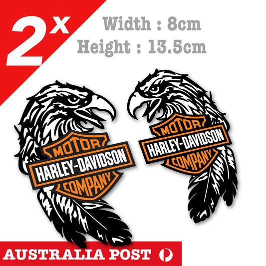 Harley Davidson Eagle Motorcycle Logo, Helmet, Fuel Tank, Motorcycle Stickers