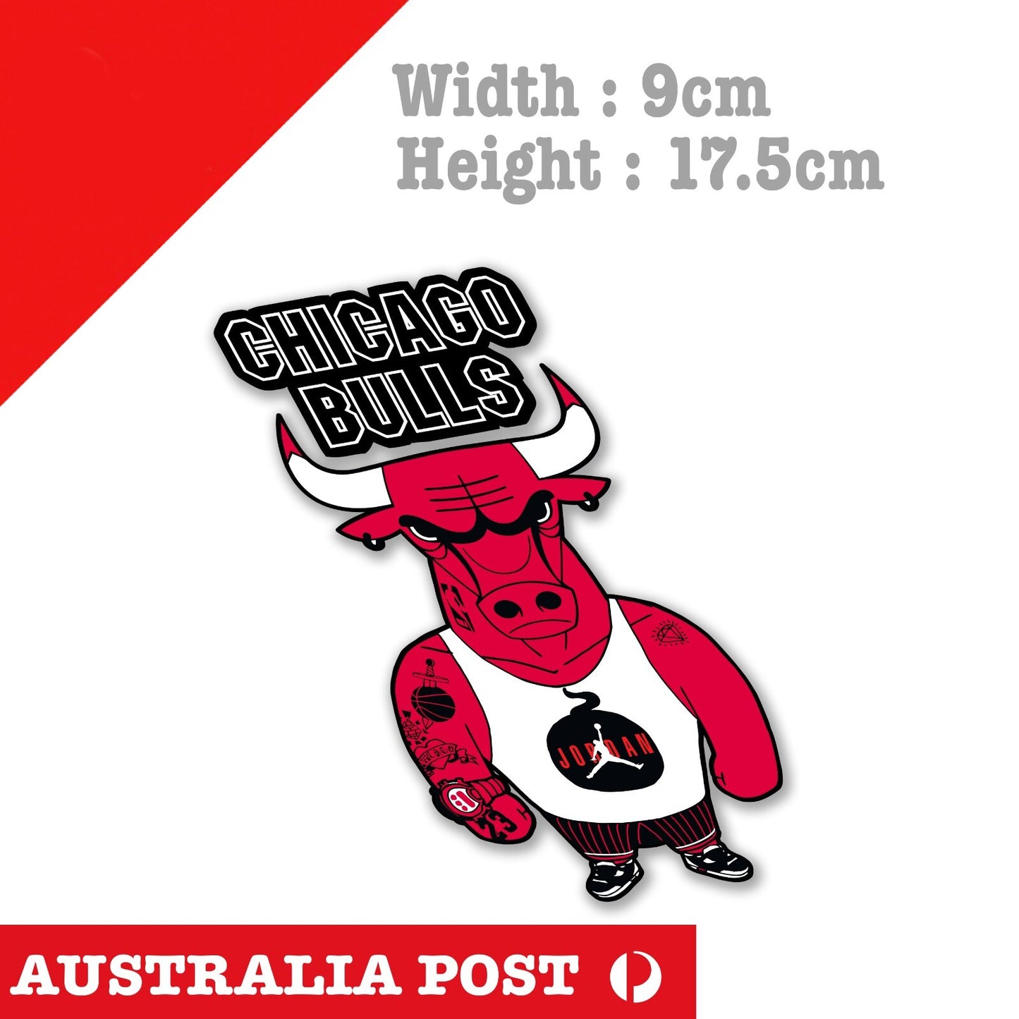CHICAGO BULLS NBA Basketball  Logo , Funny Chicago Bull Decal Sticker