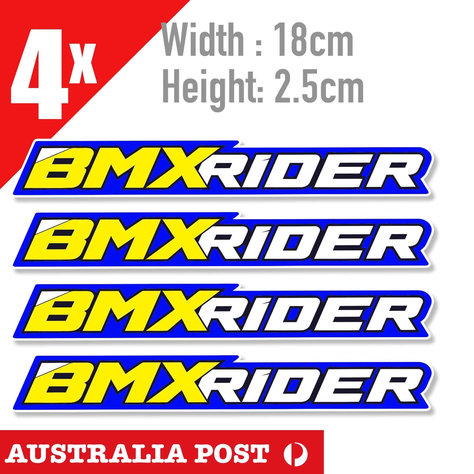 BMW RIDER BANNER , Bicycle Banner Sticker