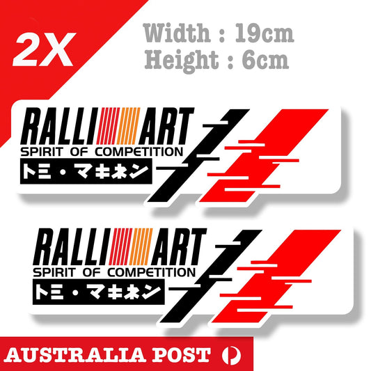 Ralli Art Mitsubishi JDM Spirit of Competition  Car Vinyl  Sticker 