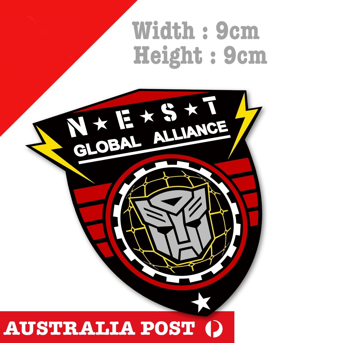 Optimus Prime Autobots N.E.S.T Badge , Transformers Robot Truck Stickers