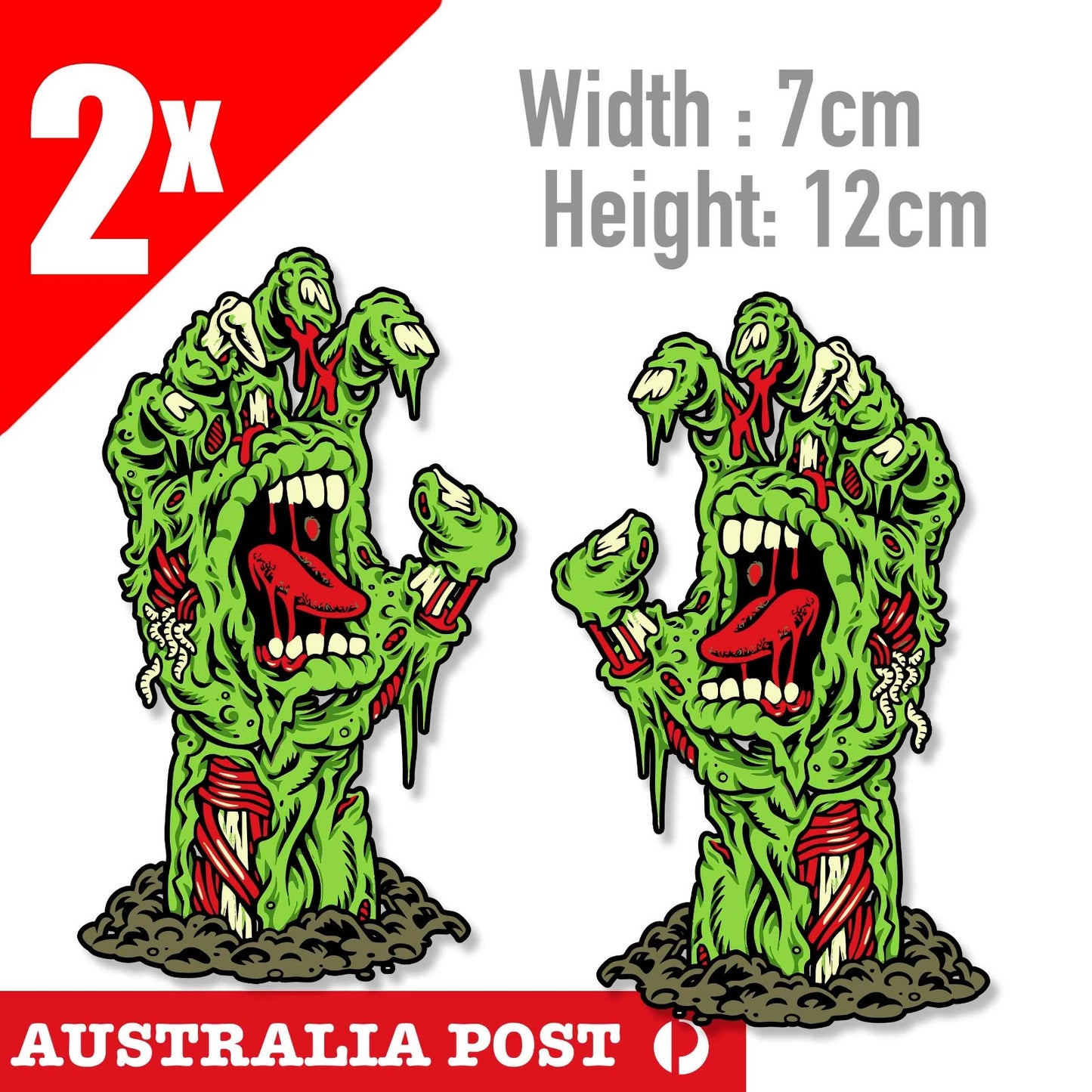 Santa Cruz Hand Zombie Hand, Skateboard, Laptop , Car  Sticker