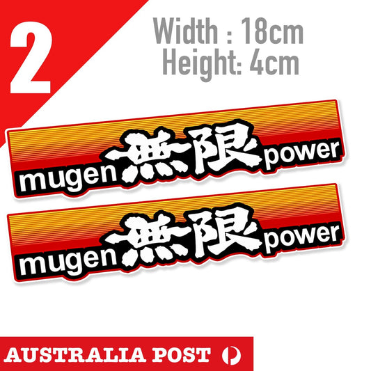 Mugen Power Motorsports JDM Car Honda Logo,Japan banner, OSAKA Sticker