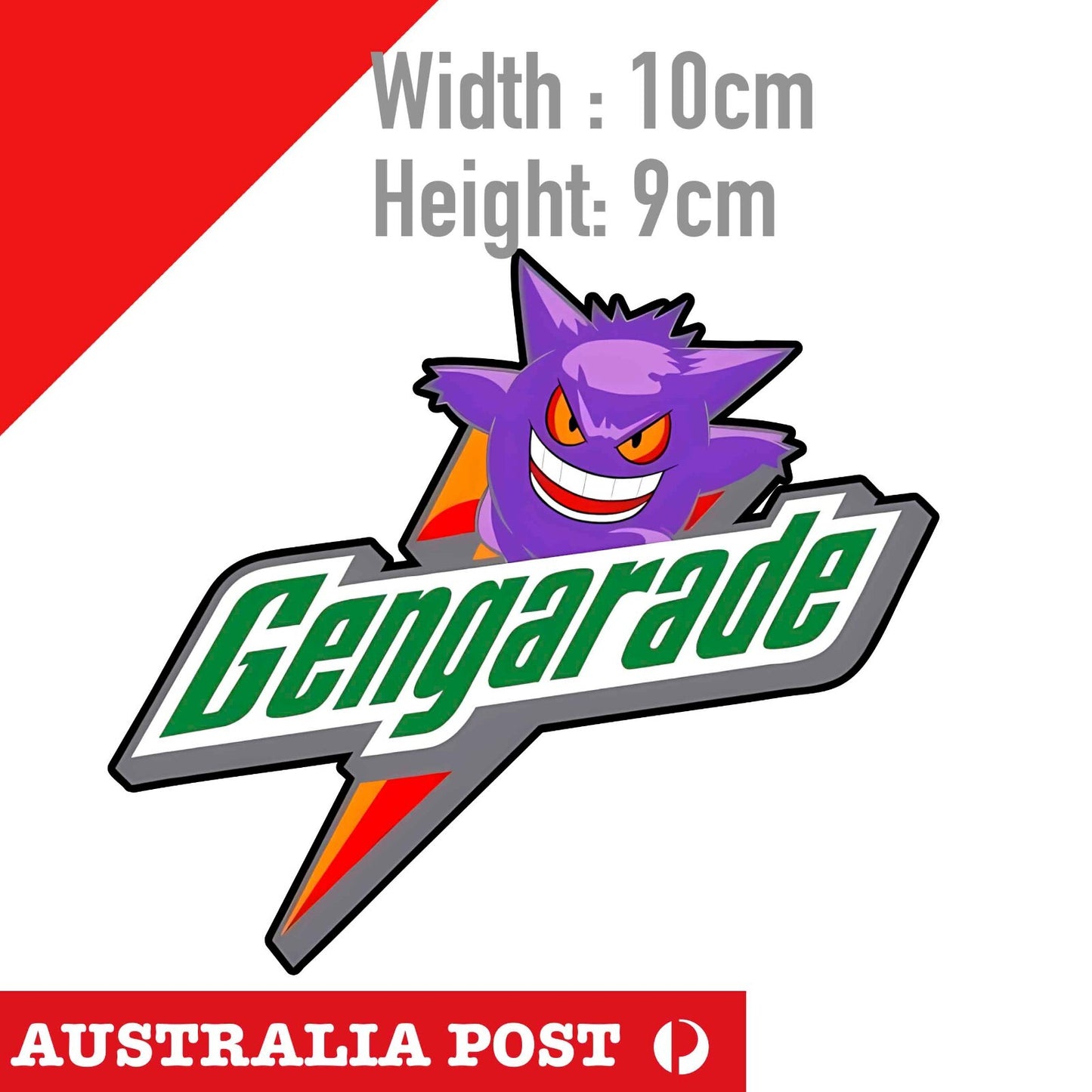 Pokémon Gengar Ghost of Shadow Gatorade Sticker