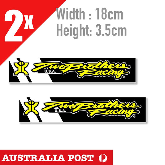 Two brothers racing Exhaust System Motorcycle Logo ,Off Road, 4X4  Sticker