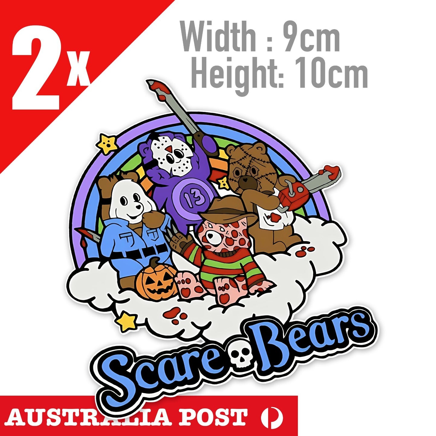 Care Bear Funny Scare Bear, Funny Care Bear, Teddy Bear Stickers