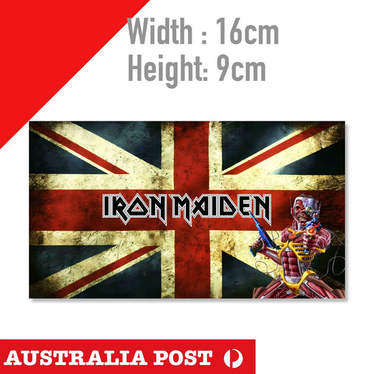 Iron Maiden Skeleton British Flag Sticker Decal band album