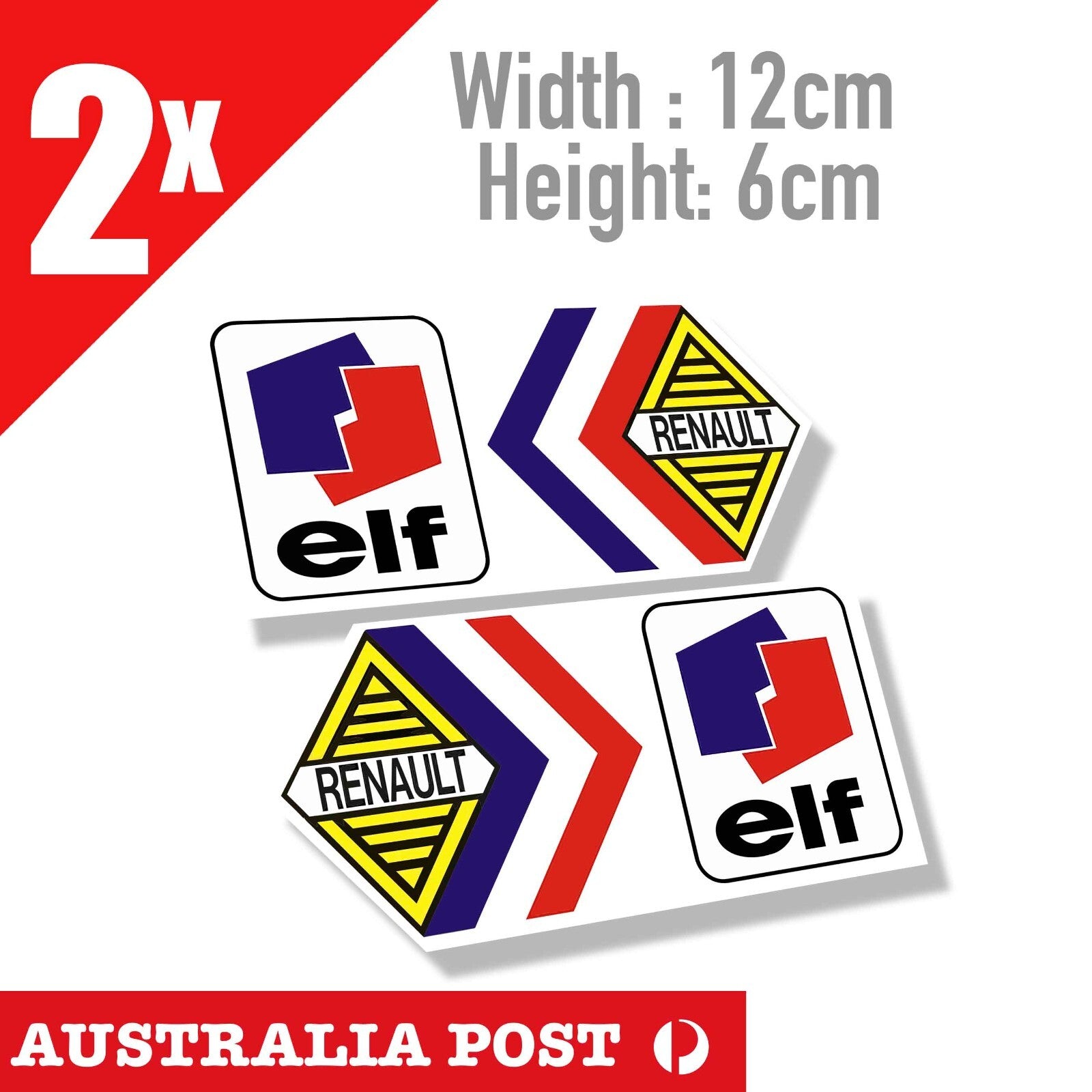 Renault Logo , ELF Logo Racing  Sticker