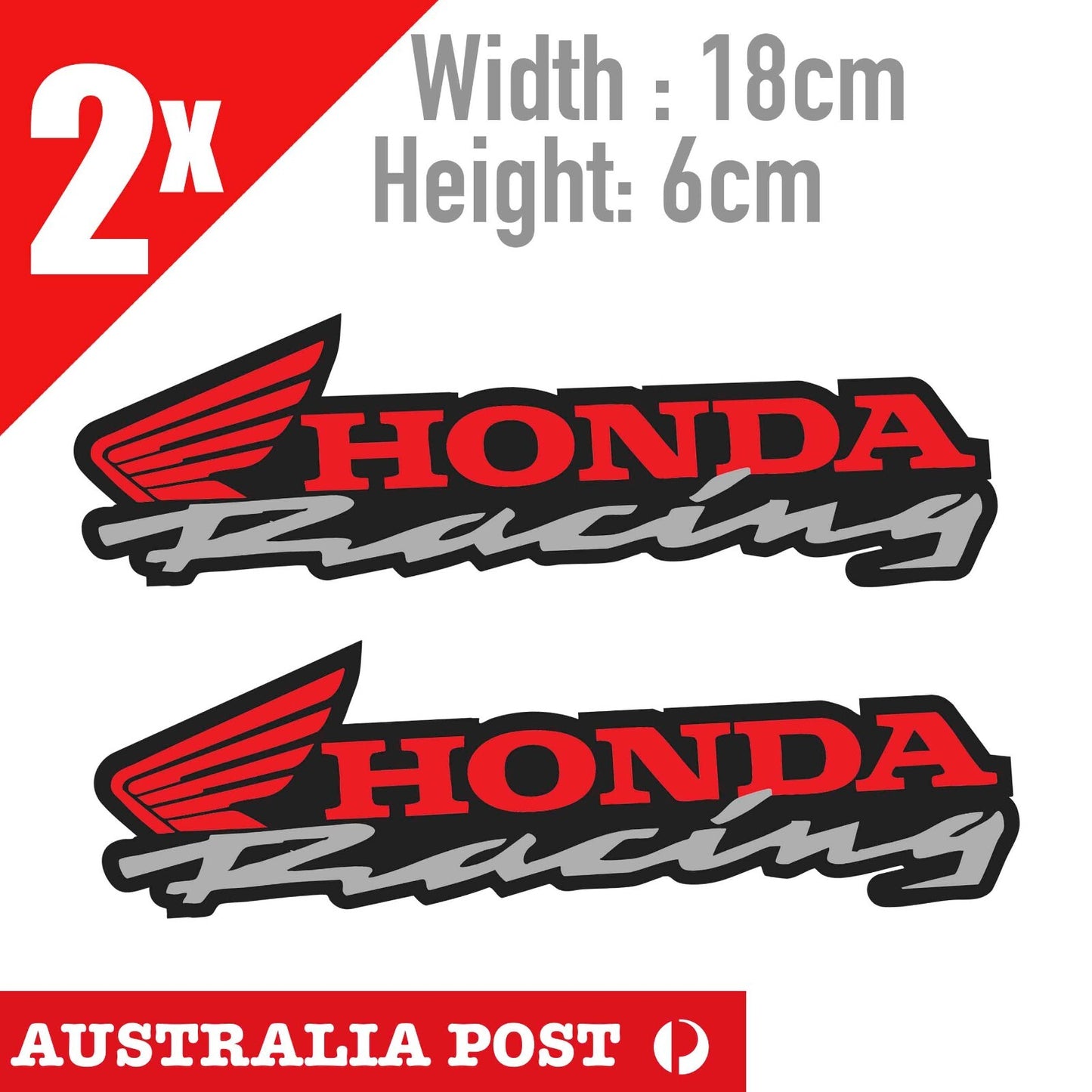 HONDA RACING Banner Motorcycle Sticker