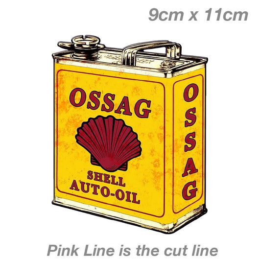 Shell Oil Can Vintage Shell Oil Logo Can Decal Sticker