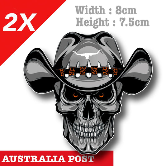 R.M Williams Cowboy SKull Decal Sticker