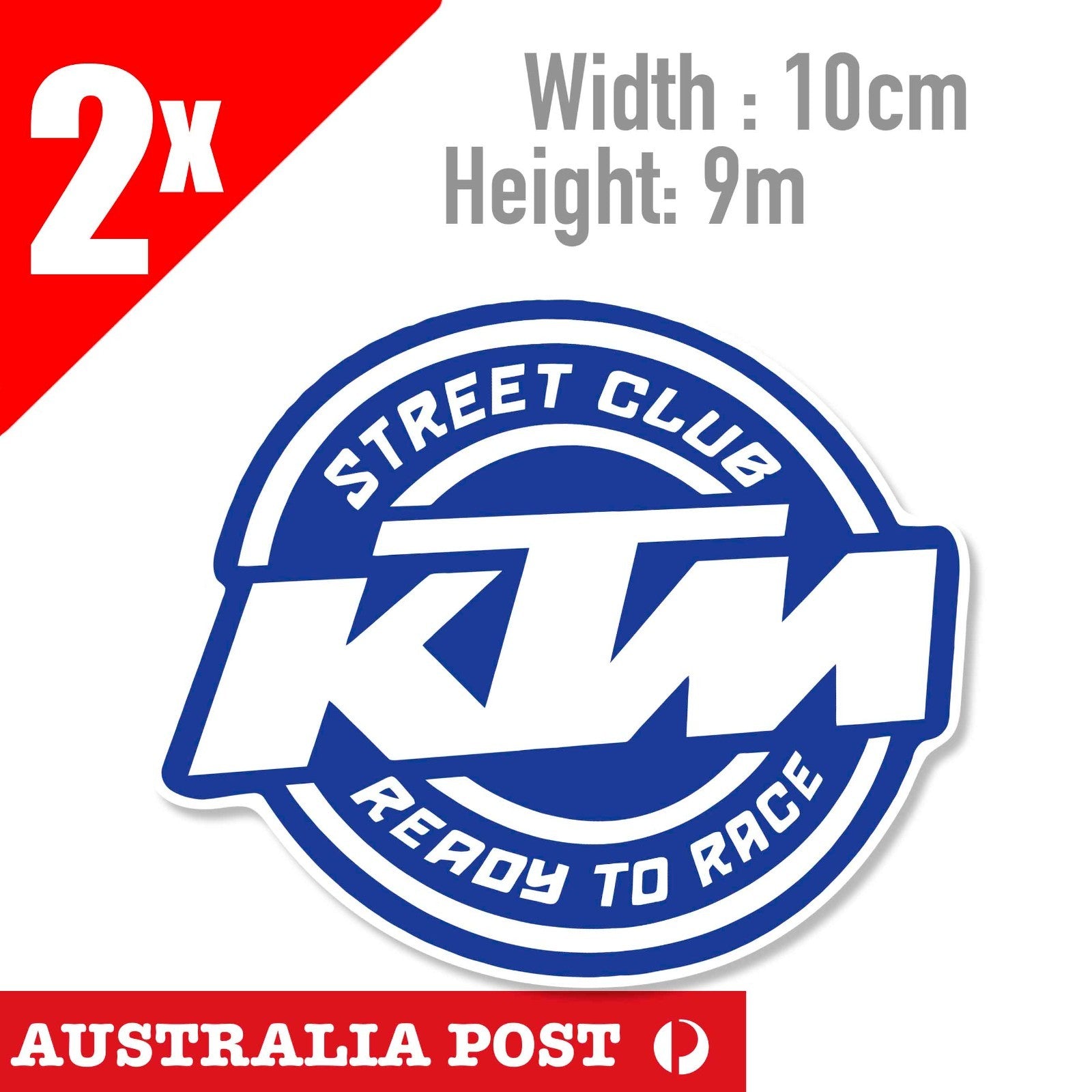 KTM STREEN CLUB - READT TO RACE Logo Stickers