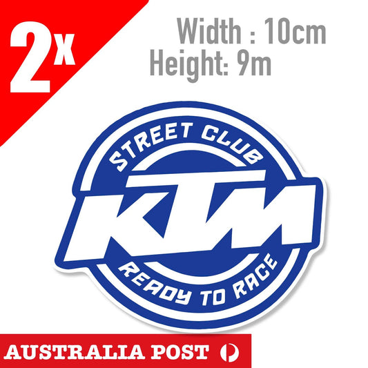 KTM STREEN CLUB - READT TO RACE Logo Stickers