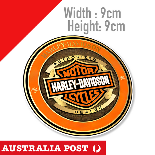 Vintage Motorcycle Round Logo, Motorcycle, Helmet MotoGP Harley Sticker