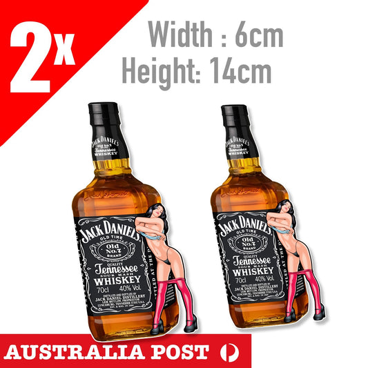 Jack Daniels Sexy Girl, Pin Up Girl Whiskey Bottle ,Fridge,Beer, Bar 2  Stickers