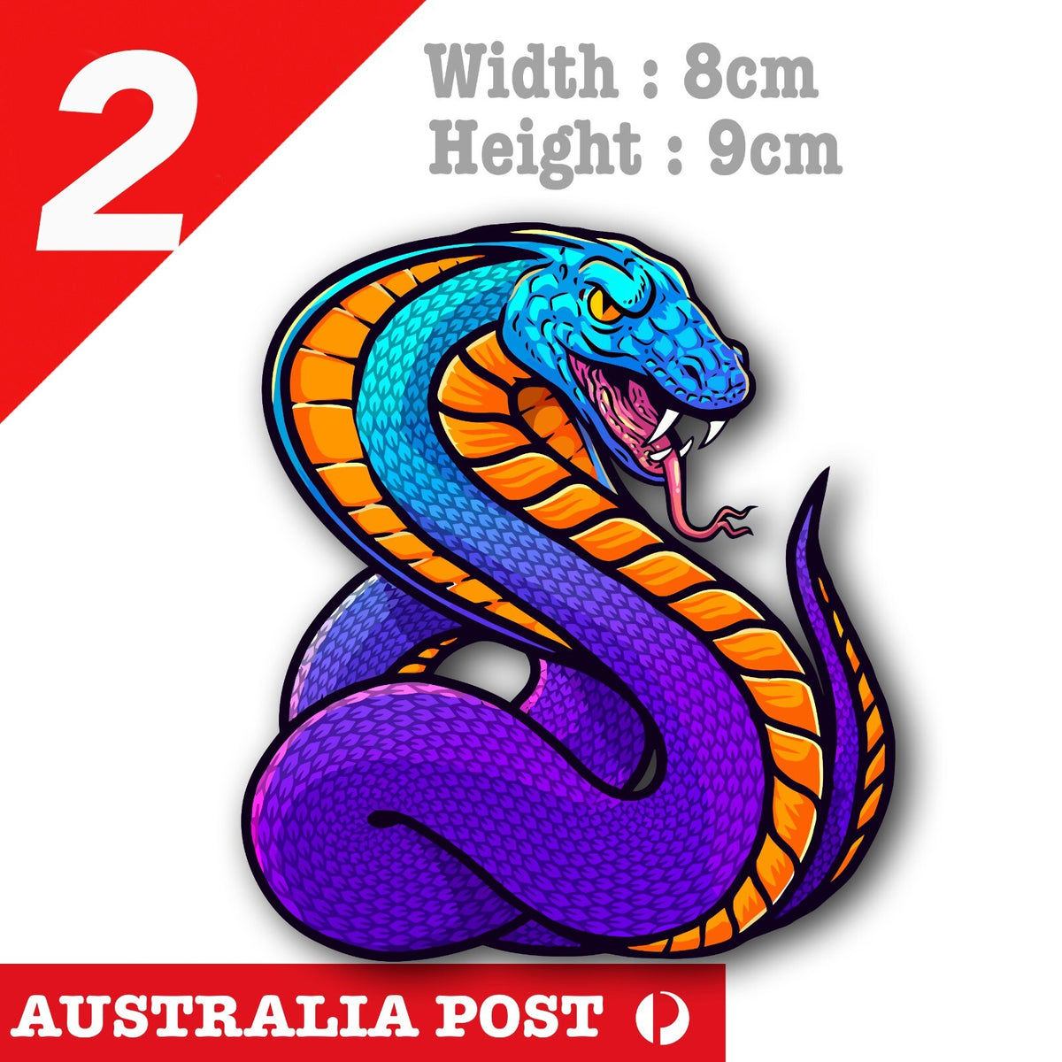 KING Cobra Snake, Animal Sricker