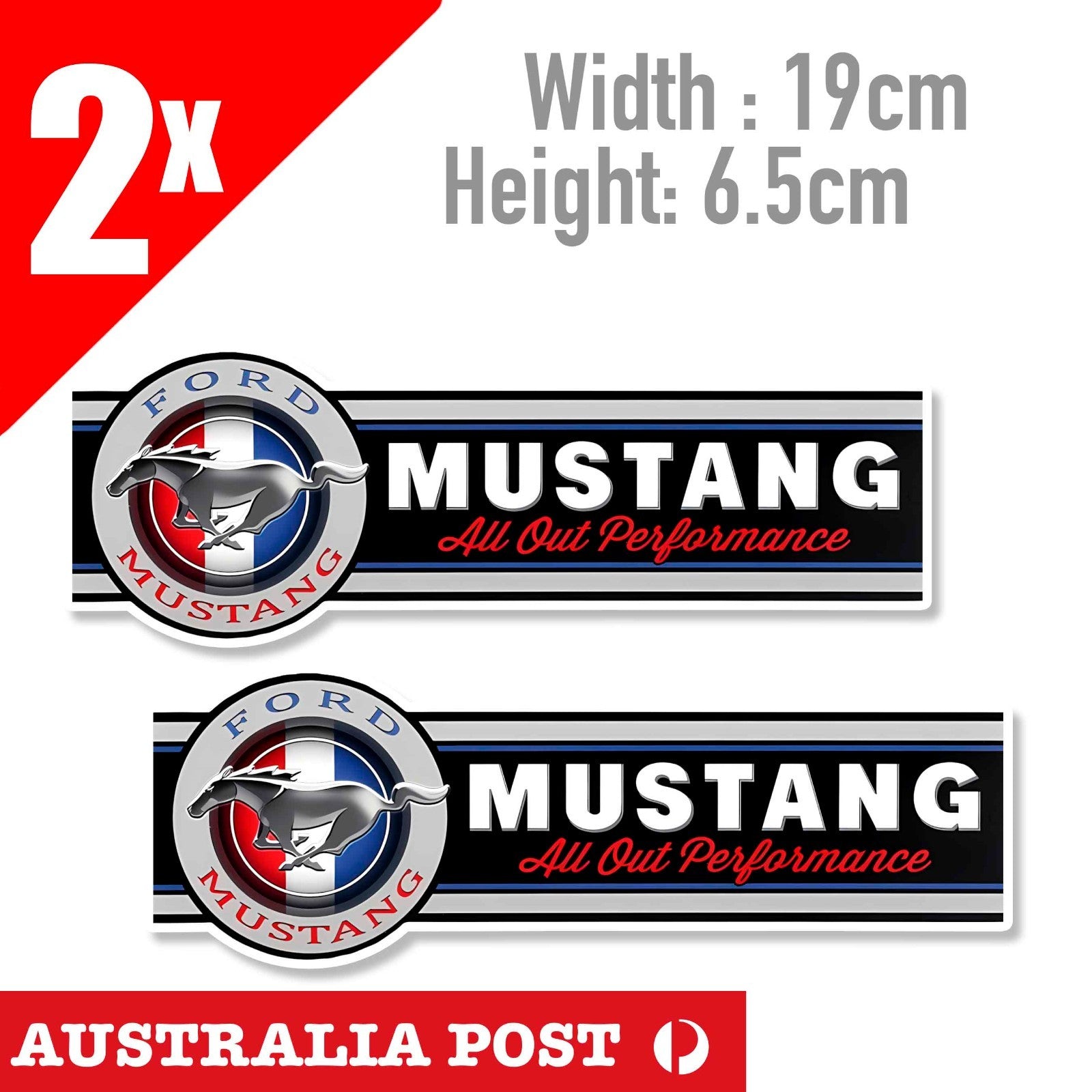 FORD MUSTNAG PERFORMANCE Logo Banner  Sticker