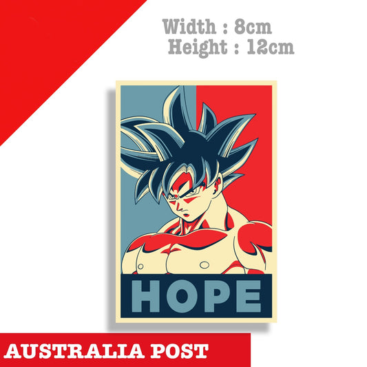 Goku  Hope Poster, Dragon Ball Z Laptop , Car  Decal Sticker