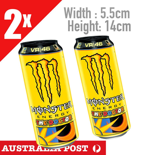 Monster Energy Drink CanValentino Rossi The DOCTOR Motorcycle Stickers