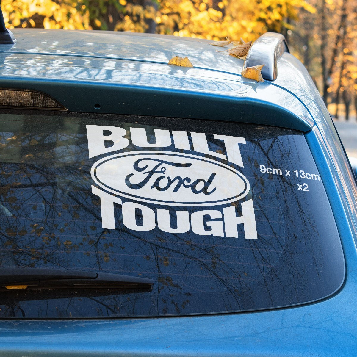 FORD BULT TOUGH Logo, Ford Logo x2 Car, Ute, Window Stickers