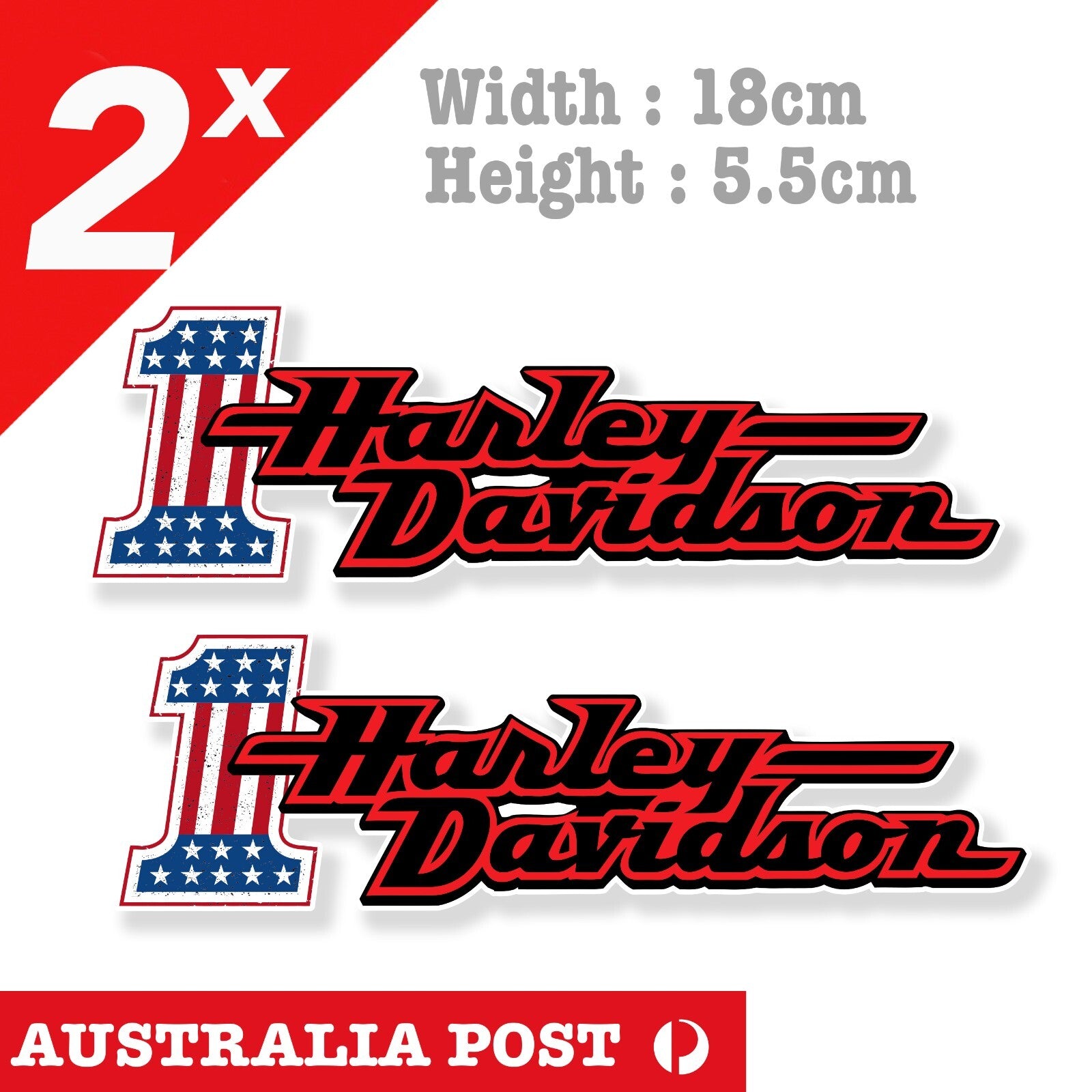 Harley Davidson Number One Motorcycle Logo, Fuel Tank, Helmet MotoGP Sticker