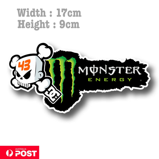 Ken Block 43 Skull Logo Monster Energy Drink - Hoonigan JDM DRIFT Logo Sticker