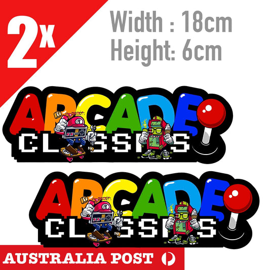 Super Mario Arcade Classic Retro Vintage Logo  Decal Sticker