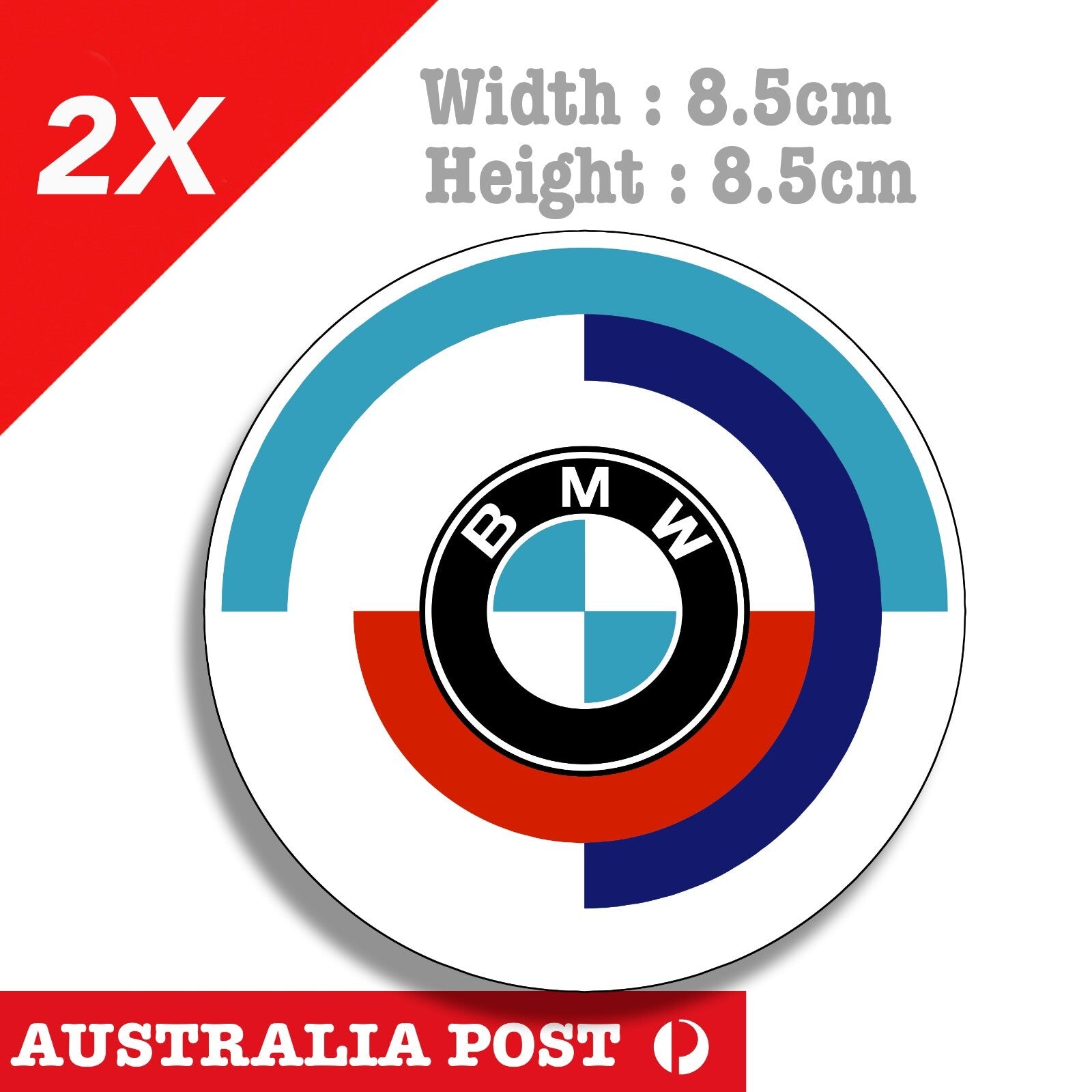 BMW M Sport Vintage Round Logo Sticker