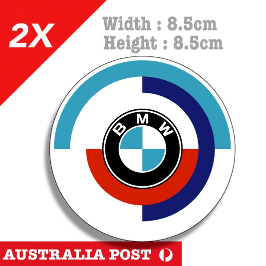 BMW M Sport Vintage Round Logo Sticker