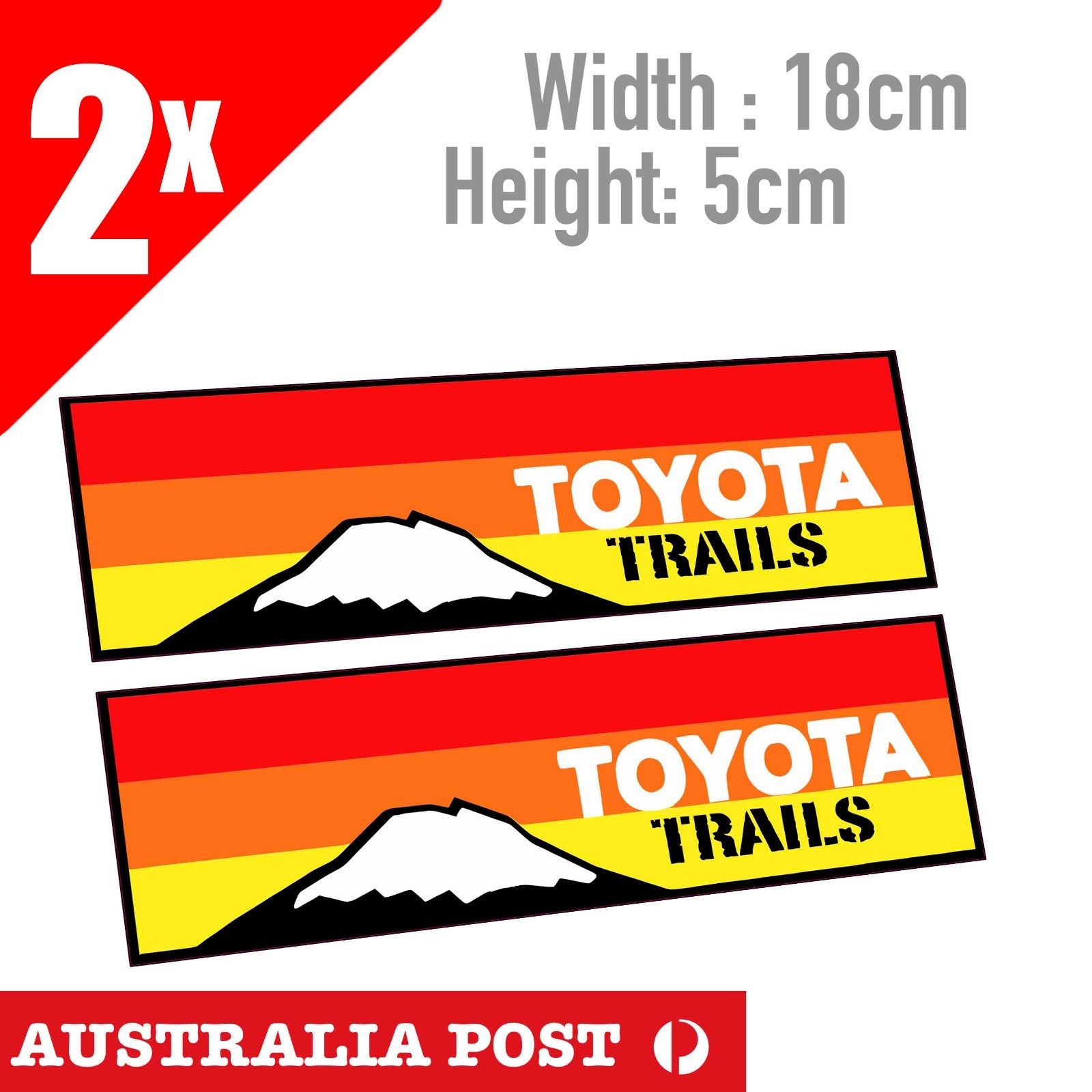 Toyota  TRD Trails Banner Laptop , Car  Decal Sticker