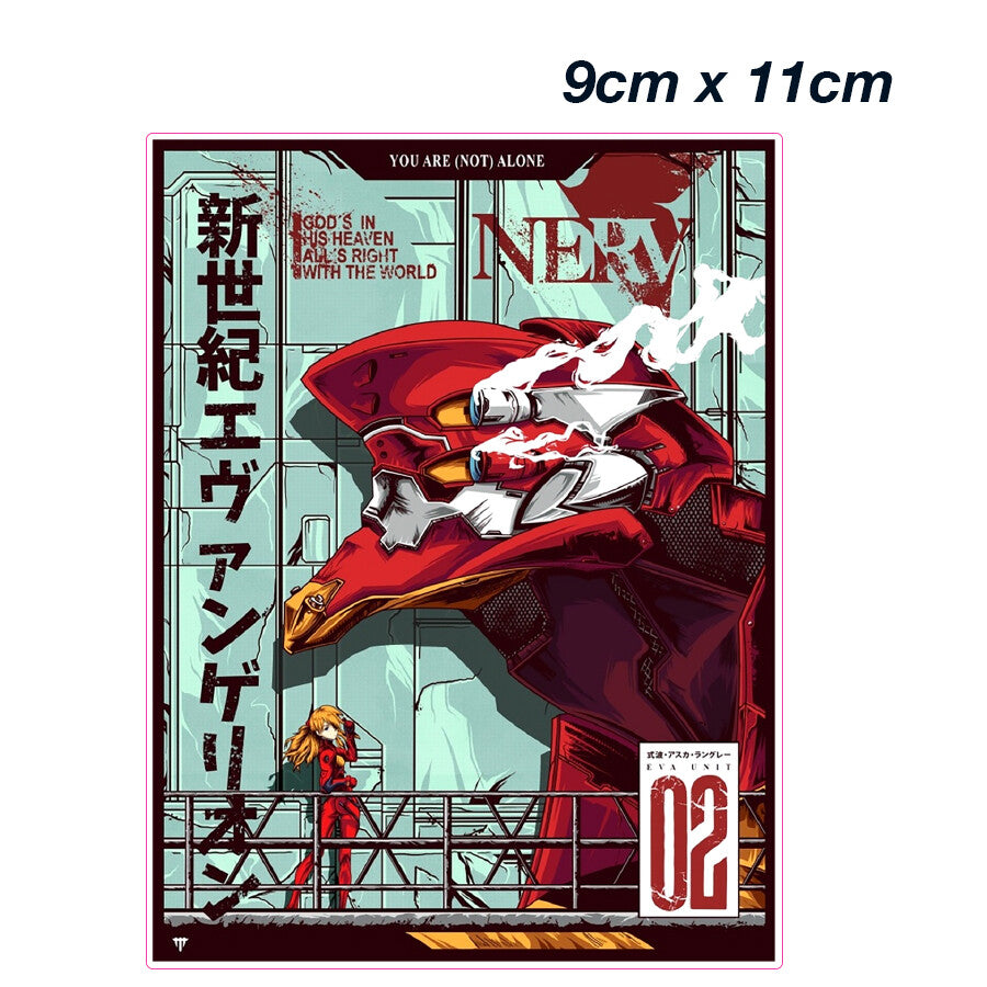 EVANGELION EVA 2 Anime Poster JDM  Laptop Sticker 