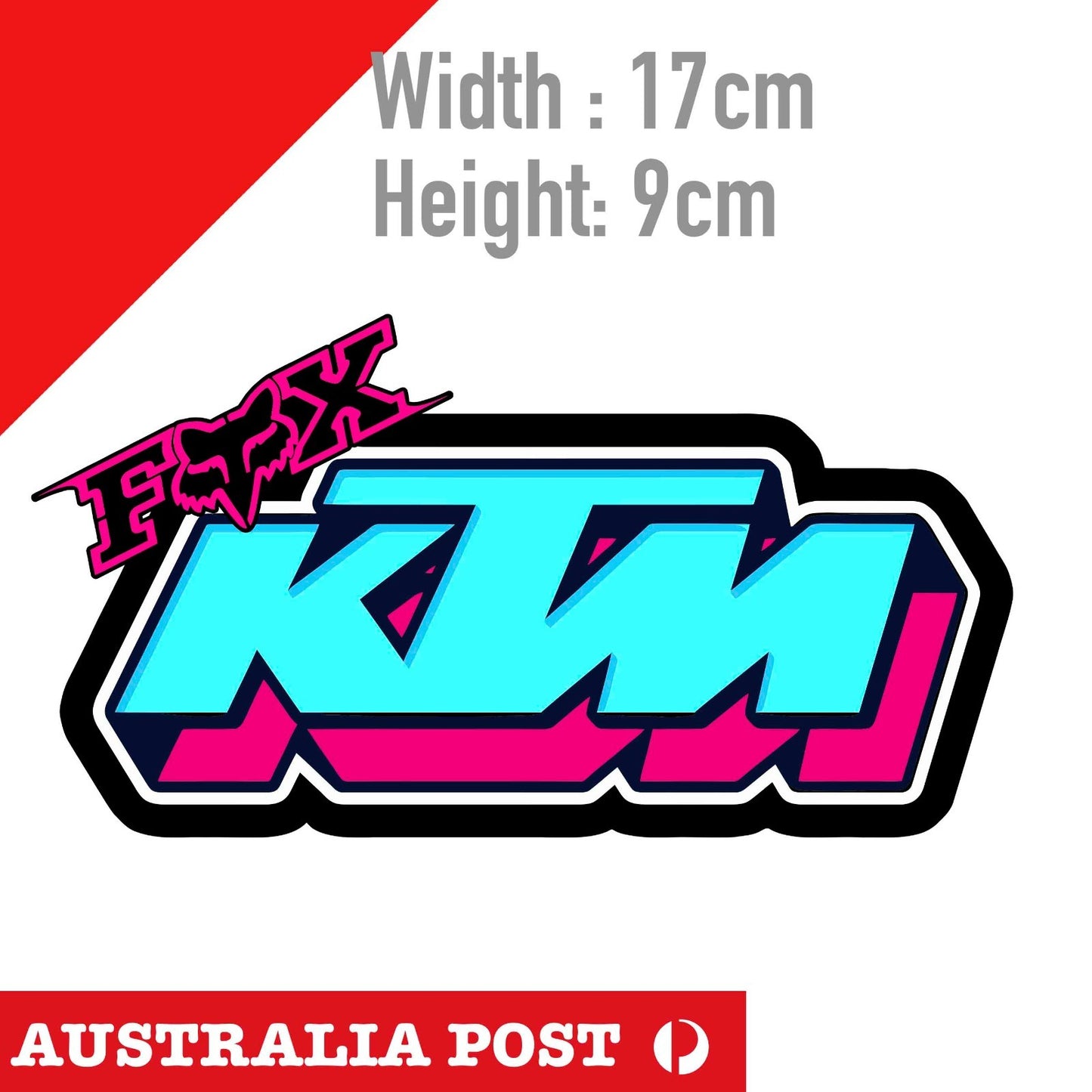 KTM Racing FOX Bicycle Sticker