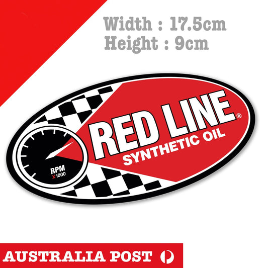 RED LINE SYNTHETIC OIL Logo Sticker