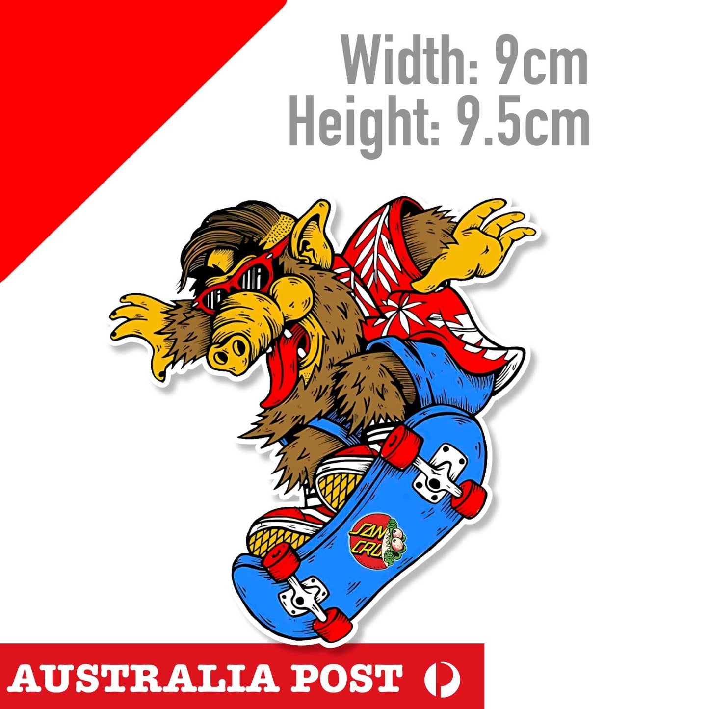 SANTA CRUZ Skateboarder Logo  Sticker