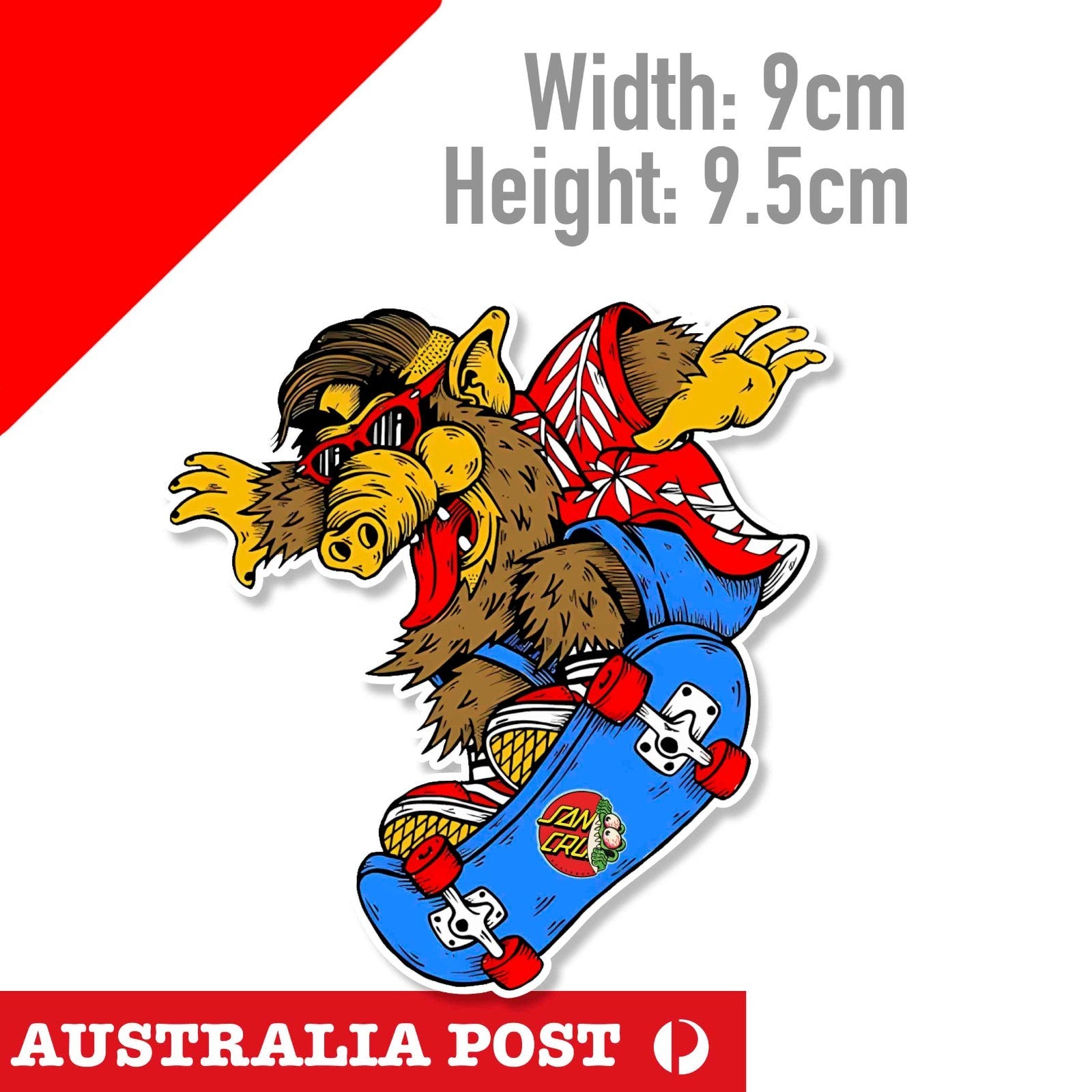 SANTA CRUZ Skateboarder Logo  Sticker