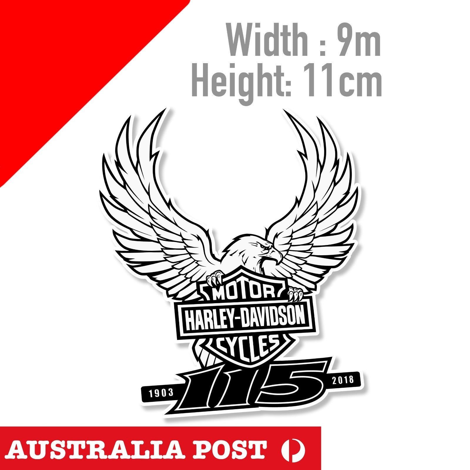 Harley DAVIDSON Motorcycle Logo , HD, Helmet, Fuel Tank, Eagle Sticker