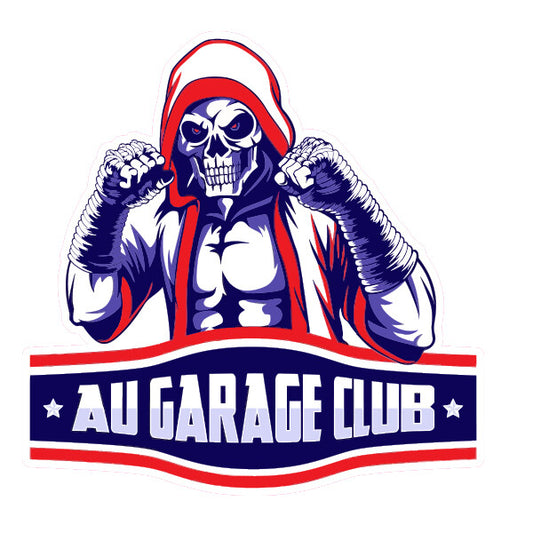 Garage Club Skull FighterLaptop , Car  Decal Sticker 