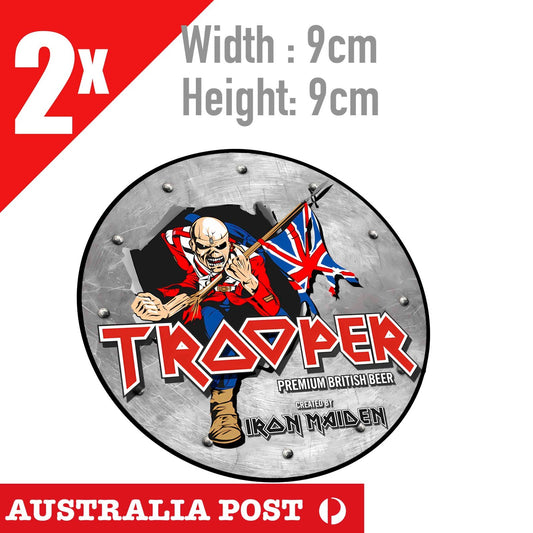 Robinson's Brewery IRON MAIDEN TROOPER BAR BEER , British Beer Sticker