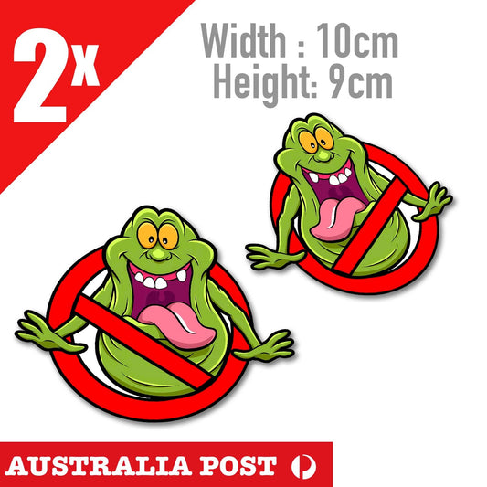 Slimer Ghostbusters Logo Funny Sticker