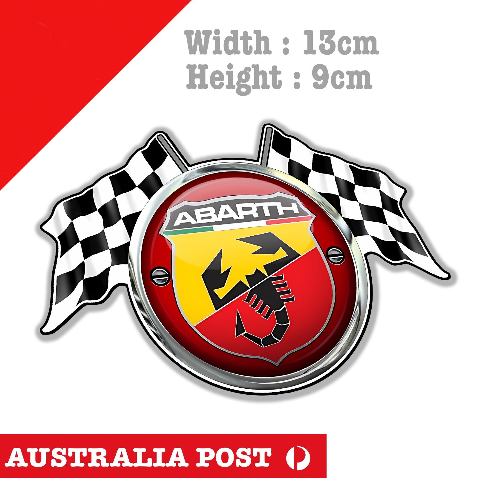 Abarth Logo , Fiat Abarth Turbo Racing Flags, Logo, Abarth Logo Sticker