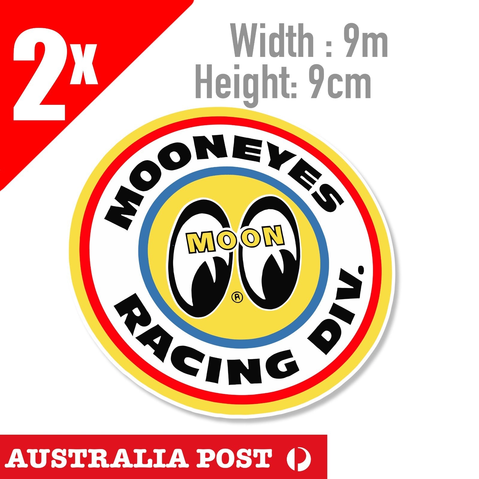 Moon Eyes Racing Decals Stickers NHRA Hot Rat Rod Sticker