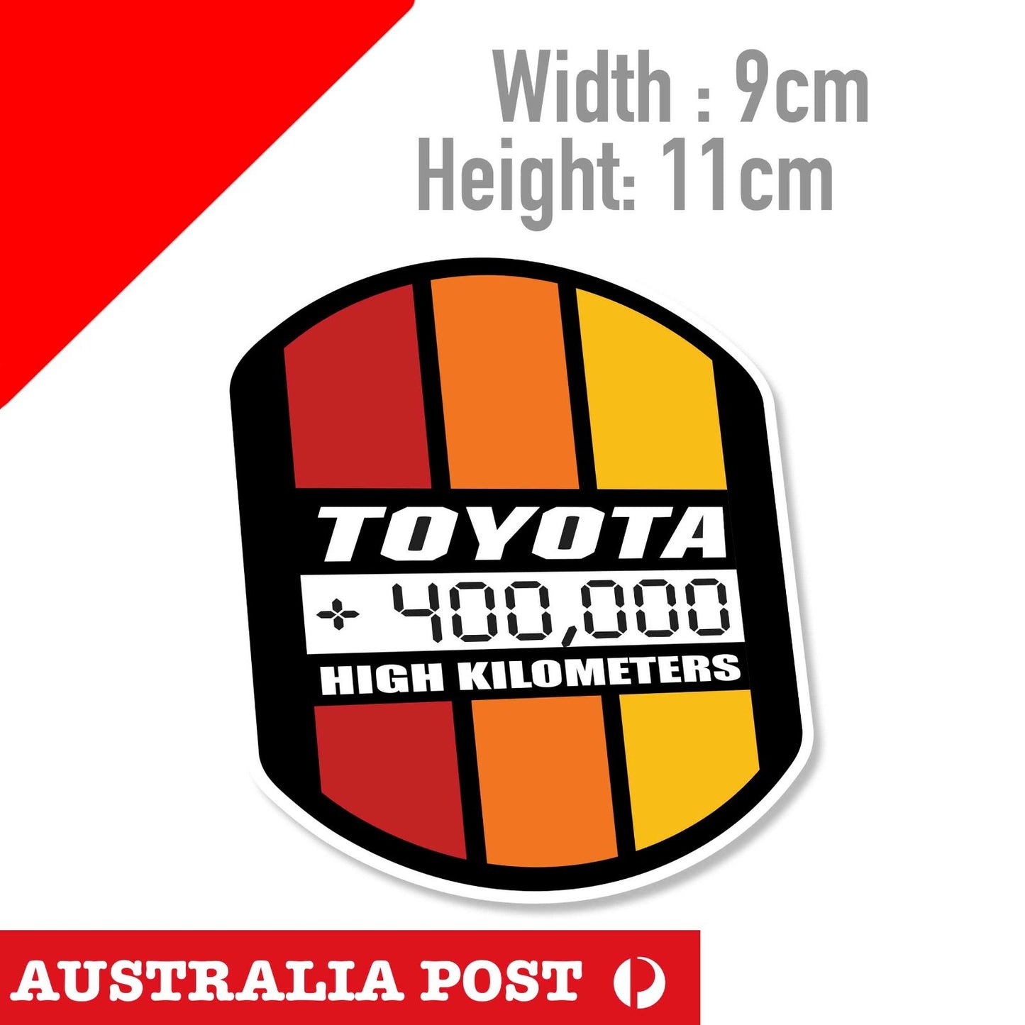 Vintage High Mileage Sticker Decal Die-Cut For TOYOTA FJ CRUISER 4Runner TACOMA